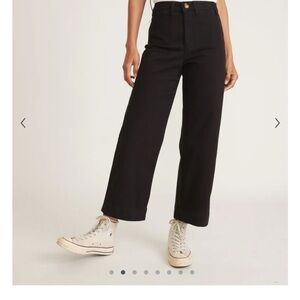 Marine Layer Bridget Cropped Wide Legged Pants Size 2 Petite